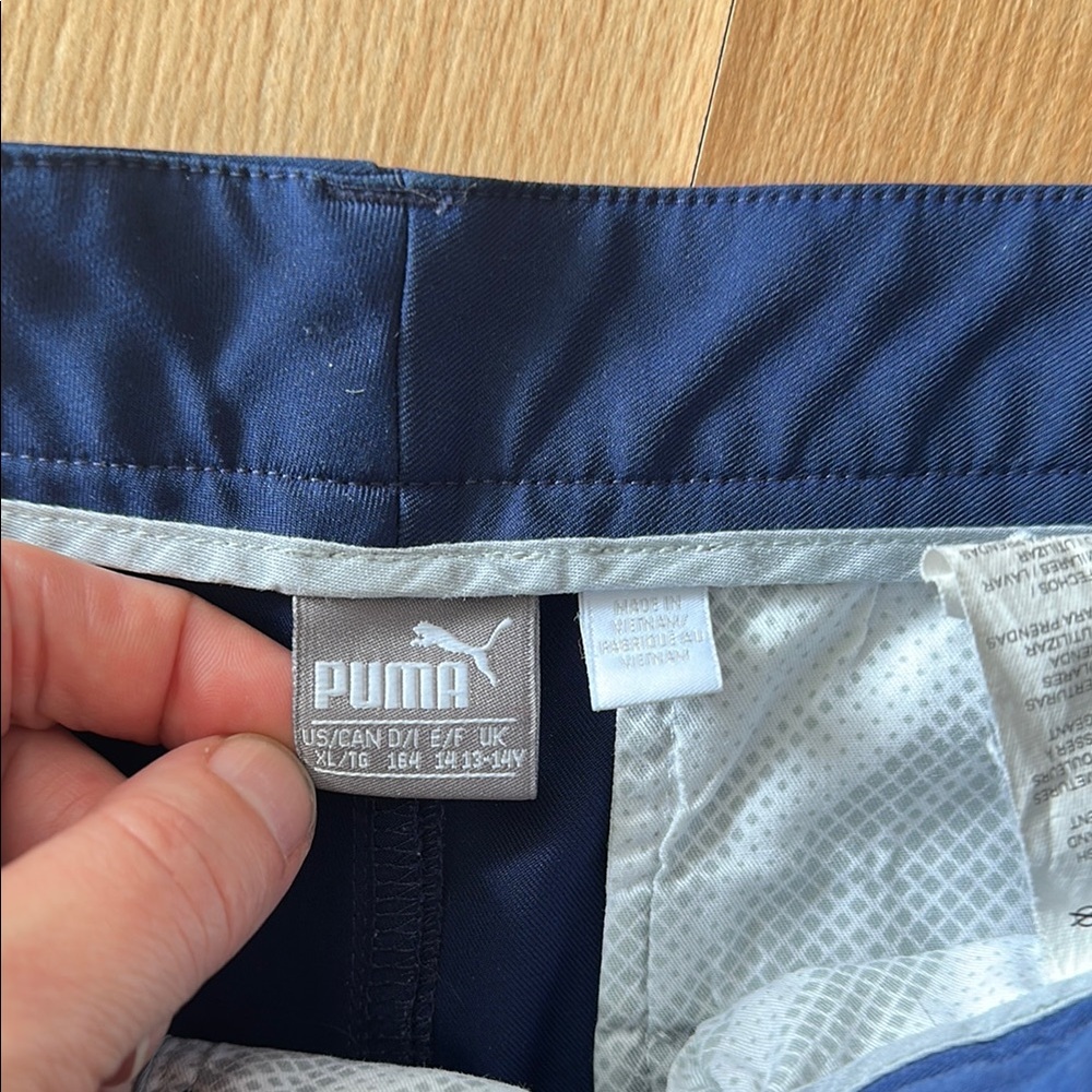 Boys XL puma Navy golf Shorts - Picture 5 of 10